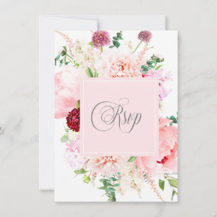 Carte Jardin aquarelle sauvage RSVP  