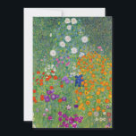 Carte Jardin aux fleurs Gustav Klimt Art Vintage Art Nou<br><div class="desc">Gustav Klimt Jardin Fleur Jardin Art Nouveau Vintage Peinture Art Nouveau 1907</div>