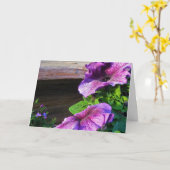 Carte Jardin aux fleurs violettes (Fleur jaune)