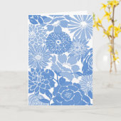 Carte Jardin bleu (Fleur jaune)