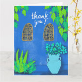 Carte Jardin Bleu Majorelle Jardin Maroc MERCI (Fleur jaune)