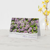Carte jardin d'alyssum mauve (Fleur jaune)