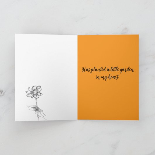 Carte Jardin D'Amitié Dans Mon Coeur Fleurs Papillons (Intérieur)