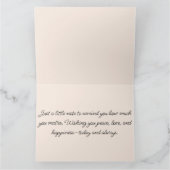 Carte Jardin d'aquarelle de Roses Jaunes (Intérieur)