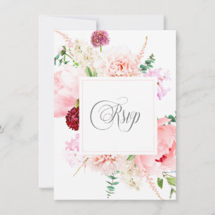 Carte Jardin d'aquarelle sauvage RSVP
