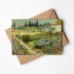 Carte Jardin d'Arles   Vincent Van Gogh
