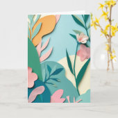 Carte Jardin de collage en fleurs (Fleur jaune)