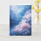 Carte Jardin de corail au crépuscule de l'océan (Fleur jaune)