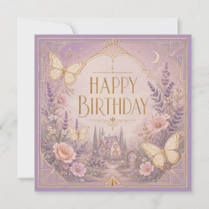 Carte Jardin de Cottage Lavande pour Rêves d'Anniversair