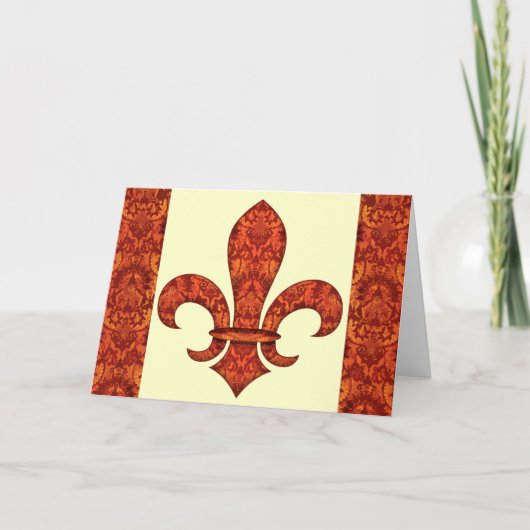 Carte Jardin de Crimson Fleur de lis (Devant)