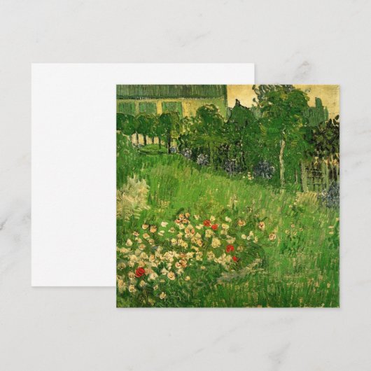 Carte Jardin de Daubigny par Vincent van Gogh, Le Jardin (Devant / Derrière)
