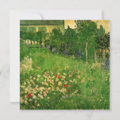 Carte Jardin de Daubigny par Vincent van Gogh, Le Jardin (Devant)