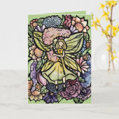 Carte Jardin de fées des fleurs Fées de la jacinthe Jard (Fleur jaune)