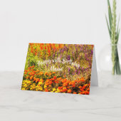Carte Jardin de fleurs Art personnalisé Anniversaire (Devant)