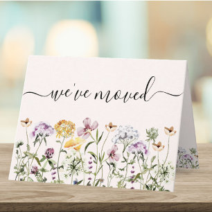 Carte Jardin de fleurs sauvages à l'aquarelle Nouvelle a