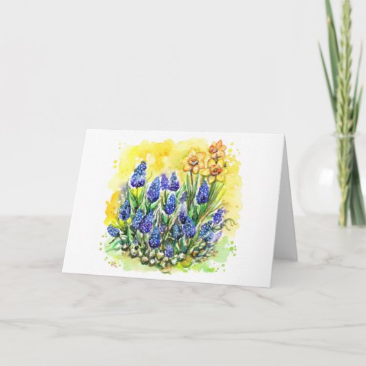 Carte Jardin de Grape Hyacinth (Devant)
