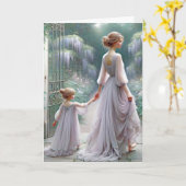 Carte Jardin de la cantine d'anniversaire de maman (Fleur jaune)