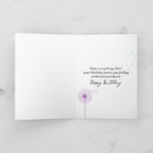 Carte Jardin de la Tulipe de printemps Anniversaire (Intérieur)