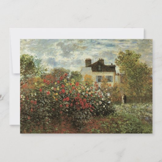 Carte Jardin de Monet à Argenteuil par Claude Monet (Devant)