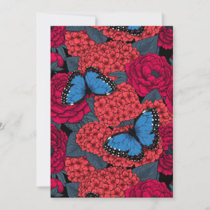 Carte Jardin de morpho bleu