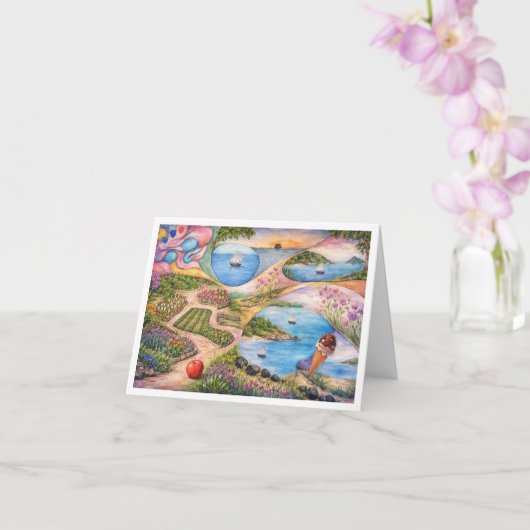 Carte Jardin de Paradis (Orchidée)