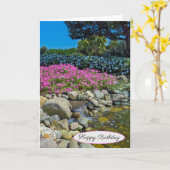 Carte Jardin de roche d'été avec cascades (Fleur jaune)