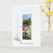 Carte Jardin de roche et cascade dans la sympathie de po (Fleur jaune)