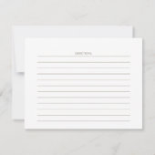 Carte Jardin de roses | Fiche de recette (Dos)