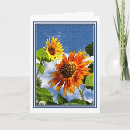 Carte Jardin de tournesol d'été (Devant)