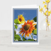 Carte Jardin de tournesol d'été (Fleur jaune)