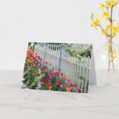 Carte Jardin de Tulips le long de la clôture de Picket B (Fleur jaune)