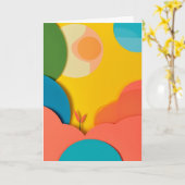 Carte Jardin découpé ensoleillé (Fleur jaune)