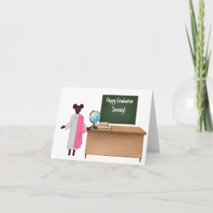 Carte Jardin d'enfants afro-américain personnalisé