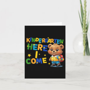 Carte Jardin D'Enfants Ici Je Viens, Retour À L'École Bé