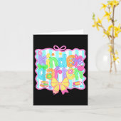 Carte Jardin d'enfants mignon crayon Coquette Bow Enseig (Fleur jaune)