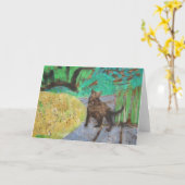 Carte Jardin des chats (Fleur jaune)