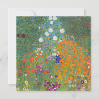 Carte Jardin des fleurs (par Gustav Klimt)