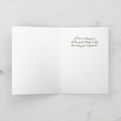 Carte Jardin des marguerites avec nom Anniversaire (Intérieur)