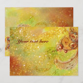 CARTE JARDIN DES OMBRES PERDUES / MONOGRAMME À BOUTEILLE (Devant / Derrière)