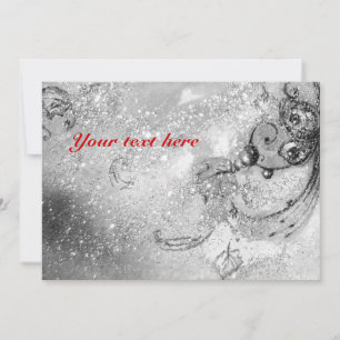 CARTE JARDIN DES OMBRES PERDUES / MONOGRAMME DE PAPILLON