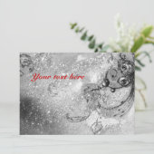 CARTE JARDIN DES OMBRES PERDUES / MONOGRAMME PAPILLON (Debout devant)