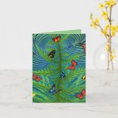 Carte Jardin d'été de rêve papillon (Fleur jaune)