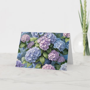 Carte Jardin d'Hydrangea Anniversaire