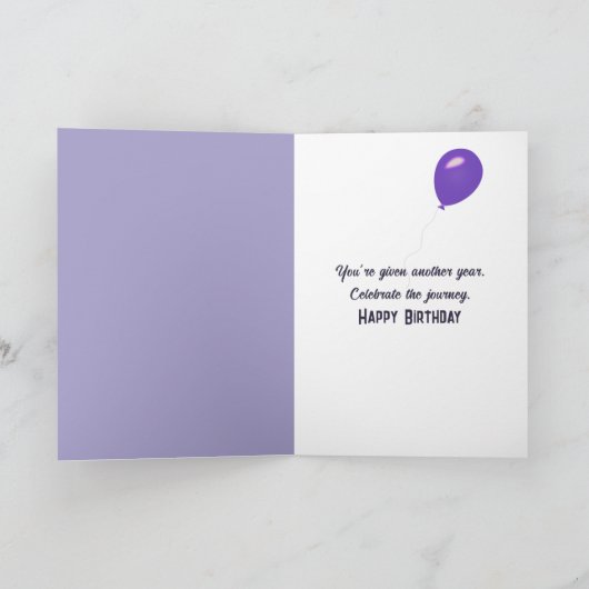 Carte Jardin d'Hydrangea Anniversaire (Intérieur)