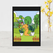 Carte Jardin du jardinier du hall Retro (Fleur jaune)