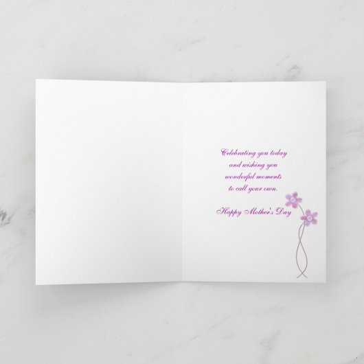 Carte Jardin du jour de mère (Intérieur)