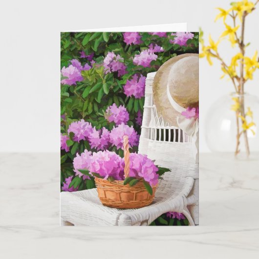 Carte Jardin du jour de mère (Fleur jaune)