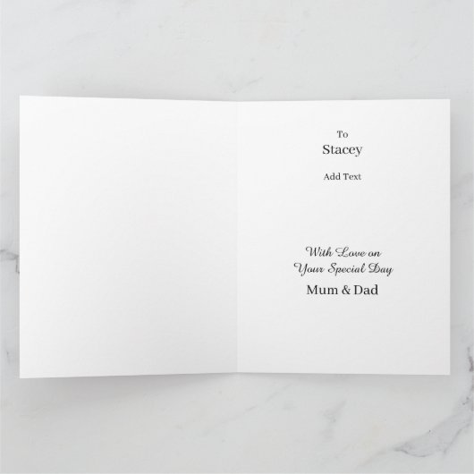 Carte jardin enchanté jaune et orange (Intérieur)