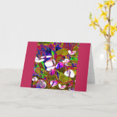 Carte Jardin Fleur Colorée (Fleur jaune)