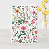 Carte Jardin Fleur sauvage d'été pour Anniversaire (Fleur jaune)